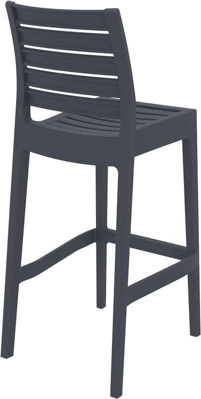ARES ΣΚΑΜΠΟ ΜΠΑΡ75εκ. DARK GREY ΠΟΛ/ΝΙΟΥ 45Χ51Χ108εκ.