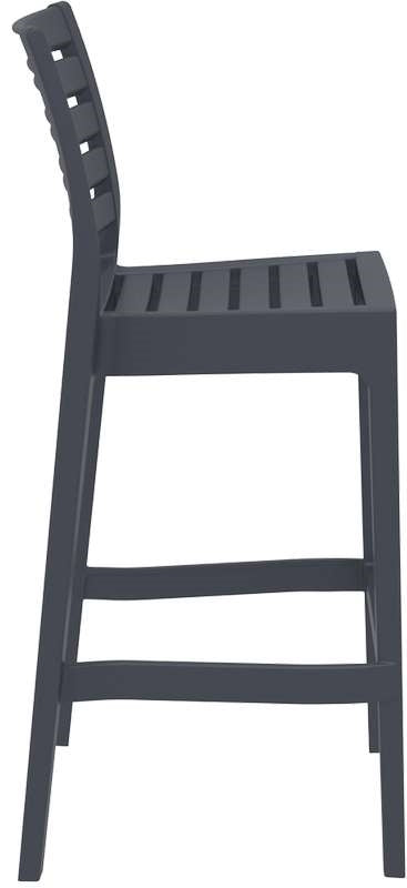 ARES ΣΚΑΜΠΟ ΜΠΑΡ75εκ. DARK GREY ΠΟΛ/ΝΙΟΥ 45Χ51Χ108εκ.