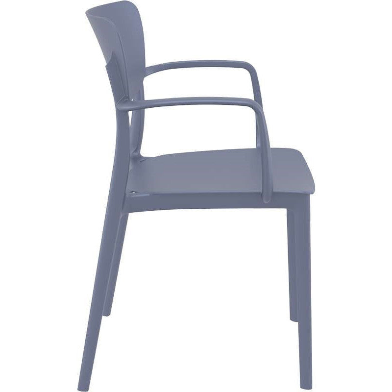 LISA DARK GREY ΠΟΛΥΘΡΟΝΑ ΠΟΛ/ΝΙΟΥ 54x53x82