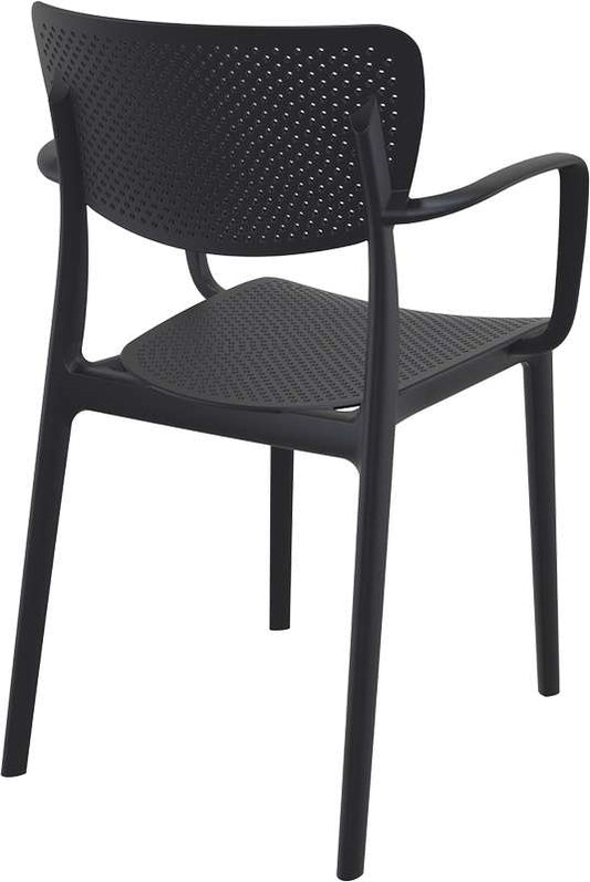 LOFT BLACK ΠΟΛΥΘΡΟΝΑ ΠΟΛ/ΝΙΟΥ 54X53X82εκ.