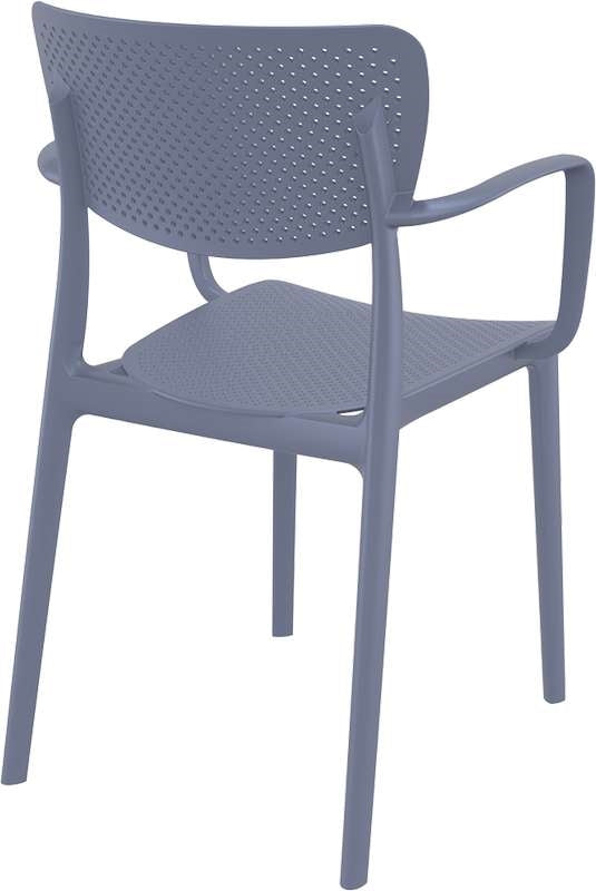 LOFT DARK GREY ΠΟΛΥΘΡΟΝΑ ΠΟΛ/ΝΙΟΥ 54X53X82εκ.