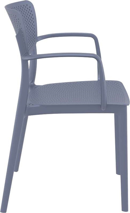 LOFT DARK GREY ΠΟΛΥΘΡΟΝΑ ΠΟΛ/ΝΙΟΥ 54X53X82εκ.