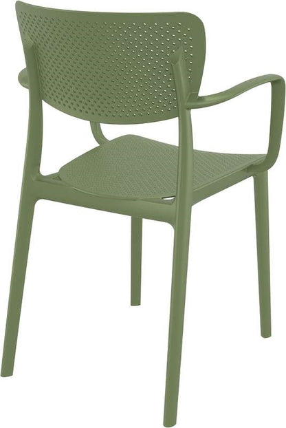 LOFT OLIVE GREEN ΠΟΛΥΘΡΟΝΑ ΠΟΛ/ΝΙΟΥ 54X53X82εκ.