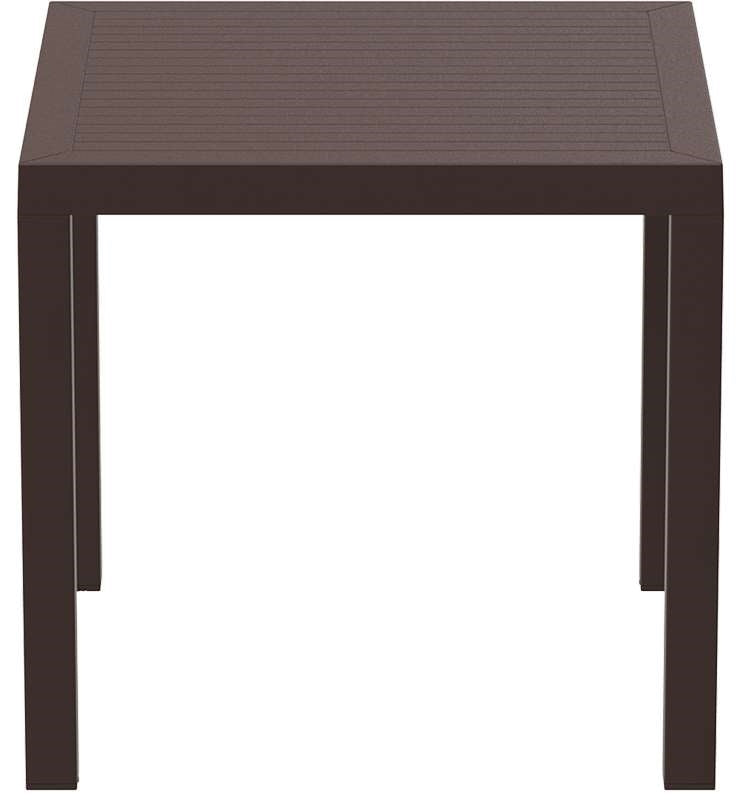 ARES TABLE BROWN POLYWOOD 80x80x75