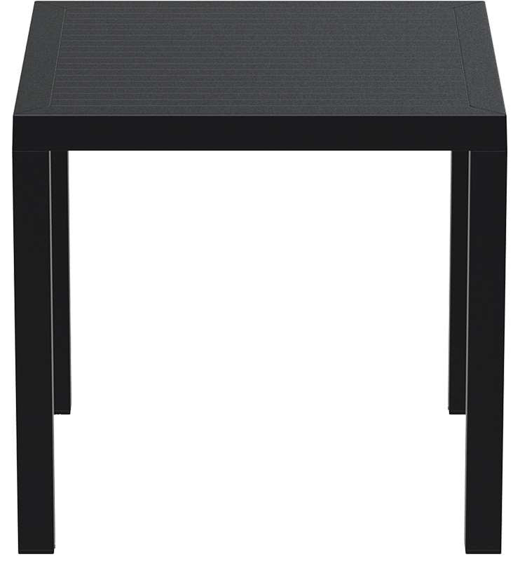ARES BLACK POLYPROPYLENE TABLE 80x80x75