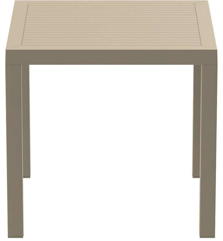 ARES TABLE TAUPE POLYPROPYLENE 80x80x75