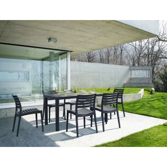 ARES ΤΡΑΠΕΖΙ DARK GREY ΠΟΛ/ΝΙΟΥ 140x80x75