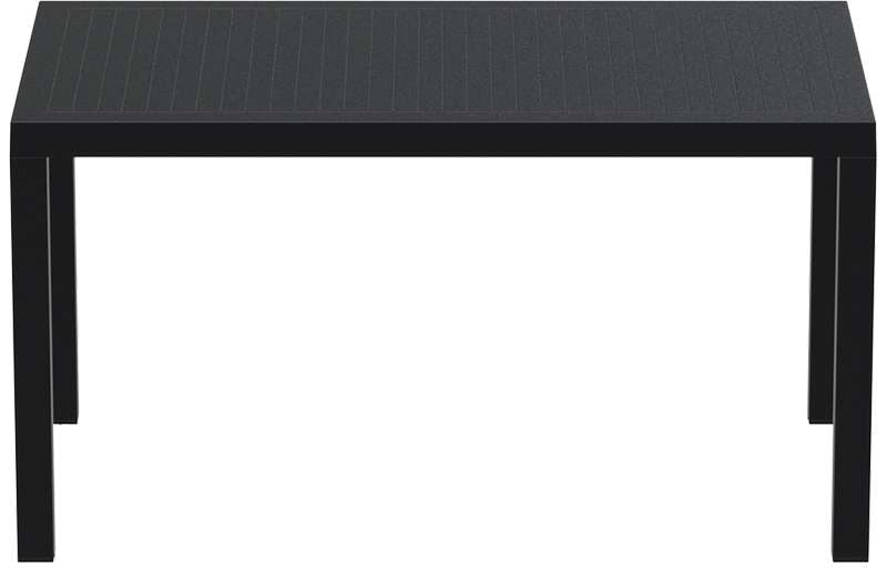 ARES TABLE BLACK EXTENDABLE 140x80x75