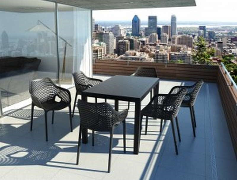 ARES TABLE BLACK EXTENDABLE 140x80x75