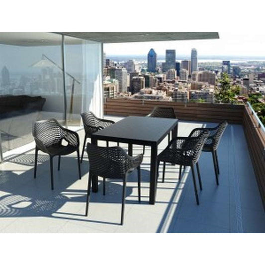 ARES ΤΡΑΠΕΖΙ BLACK ΠΟΛ/ΝΙΟΥ 140x80x75