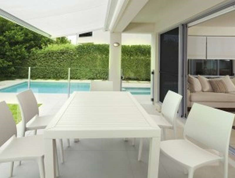 ARES TABLE WHITE POLYPROPYLENE 140x80x75
