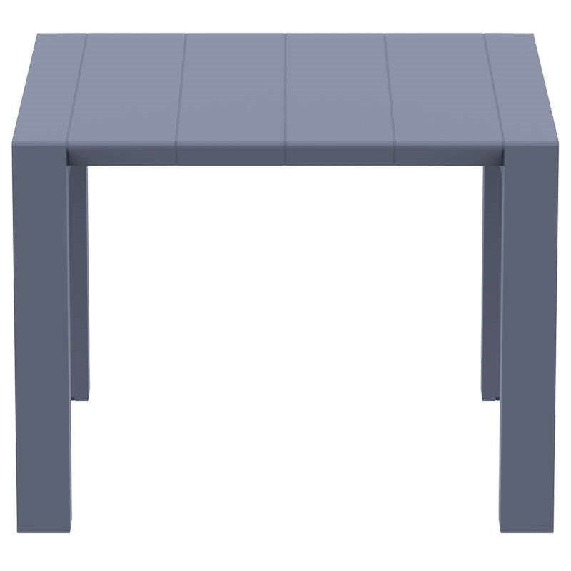 VEGAS DARK GREY ΕΠΕΚΤ. ΤΡΑΠΕΖΙ ΠΟΛ/ΝΙΟΥ 100x100/140x75