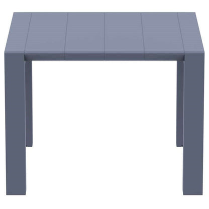 VEGAS DARK GREY ΕΠΕΚΤ. ΤΡΑΠΕΖΙ ΠΟΛ/ΝΙΟΥ 100x100/140x75