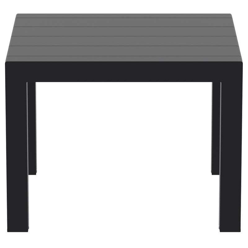 VEGAS BLACK ΕΠΕΚΤ. ΤΡΑΠΕΖΙ ΠΟΛ/ΝΙΟΥ 100x100/140x75