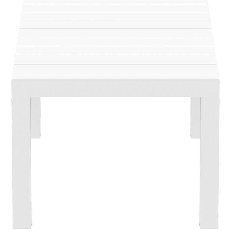 VEGAS WHITE ΕΠΕΚΤ. ΤΡΑΠΕΖΙ ΠΟΛ/ΝΙΟΥ 100x180/220x75