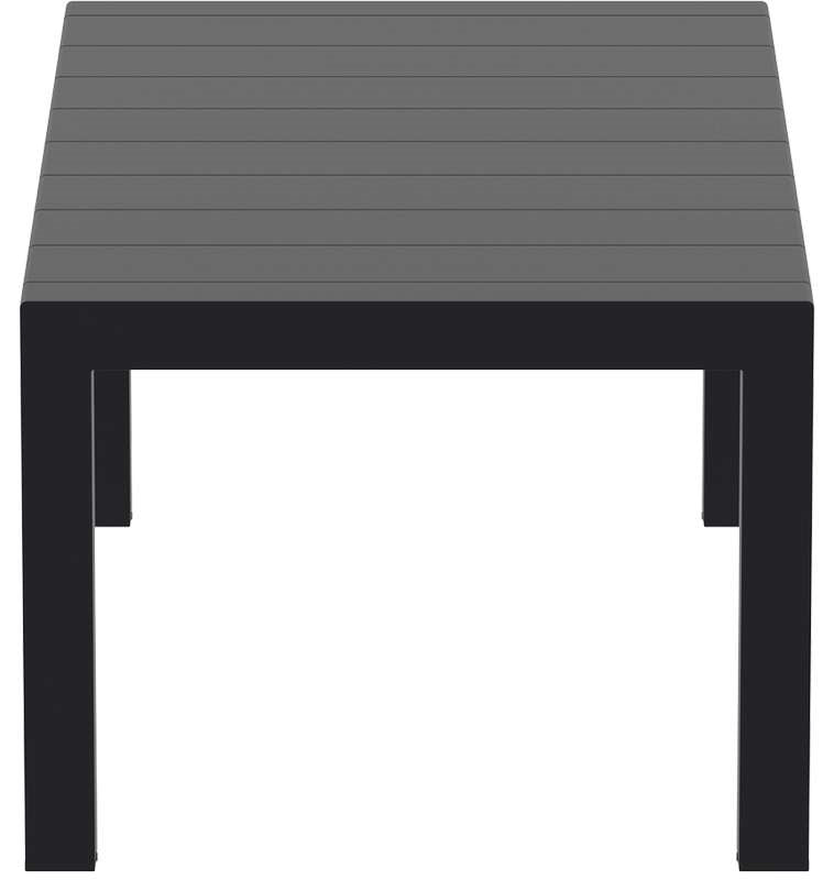 VEGAS BLACK ΕΠΕΚΤ. ΤΡΑΠΕΖΙ ΠΟΛ/ΝΙΟΥ 100x180/220x75