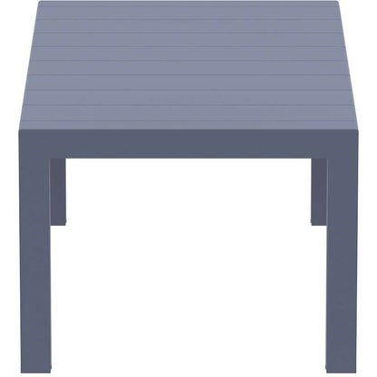 VEGAS DARK GREY ΕΠΕΚΤ. ΤΡΑΠΕΖΙ ΠΟΛ/ΝΙΟΥ 100x180/220x75