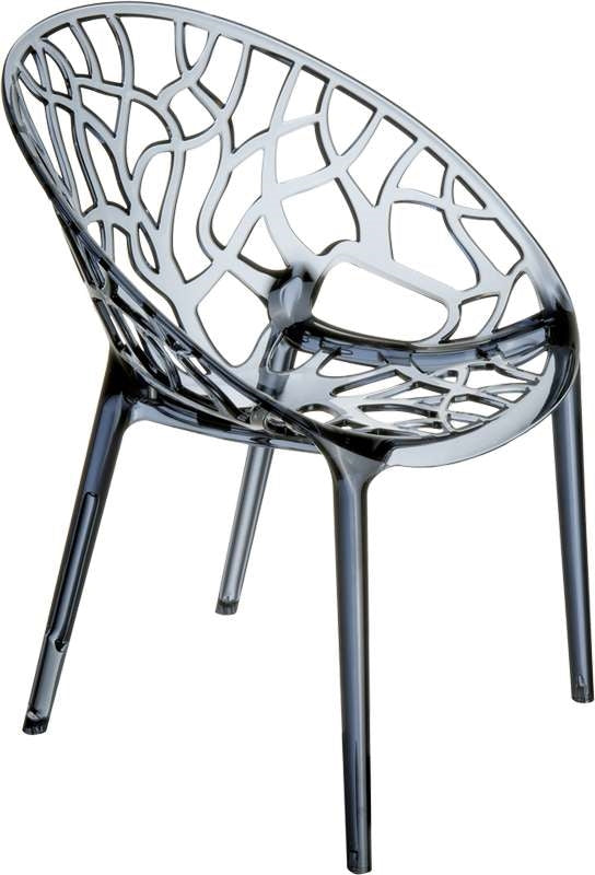 CRYSTAL BLACK TRANSP. ΠΟΛΥΘΡΟΝΑ 59x60x80