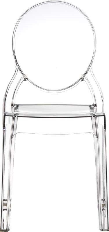 ELIZABETH CLEAR TRANSP. CHAIR 47x50x90