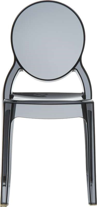 ELIZABETH BLACK TRANSP. CHAIR 47x50x90