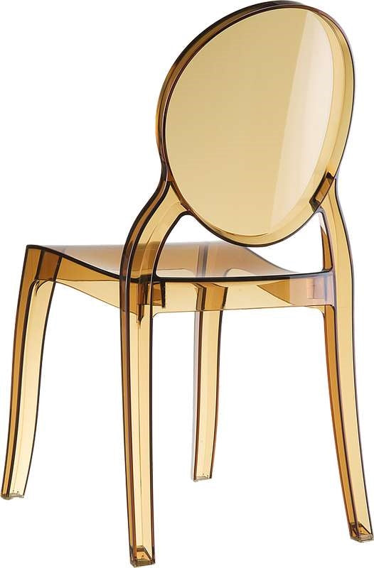 ELIZABETH AMBER TRANSP. CHAIR 47x50x90