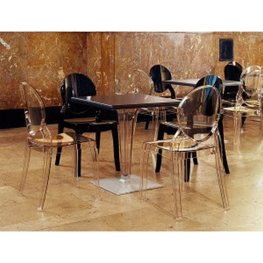 ELIZABETH GLOSSY BLACK ΚΑΡΕΚΛΑ 47x50x90