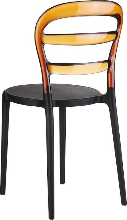 BIBI BLACK/AMBER TRANSP. ΚΑΡΕΚΛΑ 42x50x85