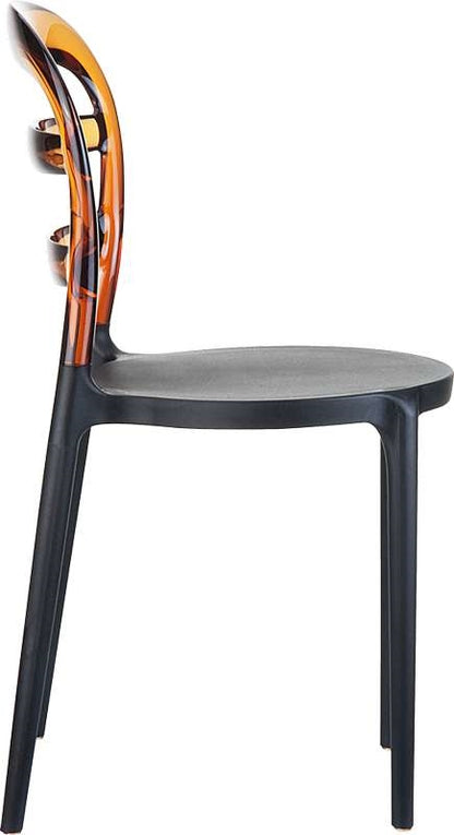 BIBI BLACK/AMBER TRANSP. ΚΑΡΕΚΛΑ 42x50x85