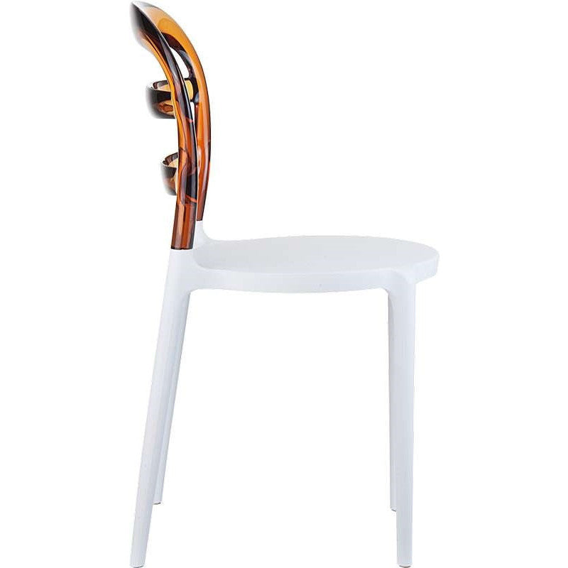 BIBI WHITE/AMBER TRANSP. ΚΑΡΕΚΛΑ 42x50x85