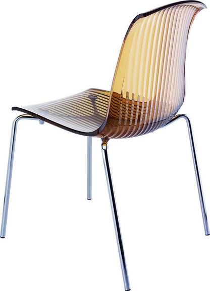 ALLEGRA AMBER TRANSP. CHAIR 50x54x82