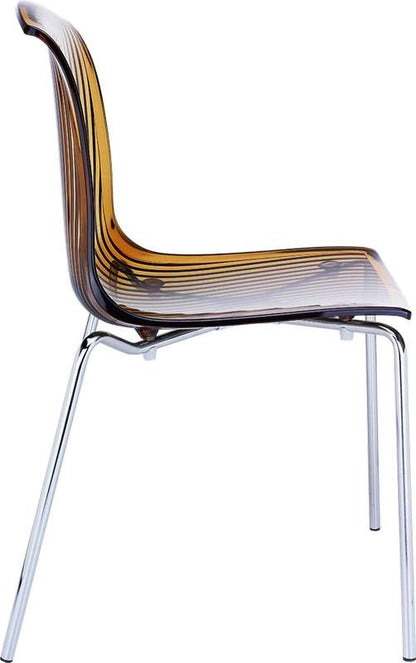 ALLEGRA AMBER TRANSP. CHAIR 50x54x82