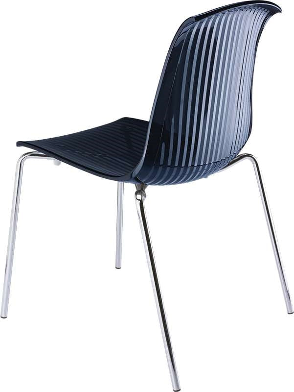 ALLEGRA BLACK TRANSP. CHAIR 50x54x82