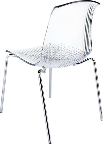 ALLEGRA CLEAR TRANSP. CHAIR 50x54x82