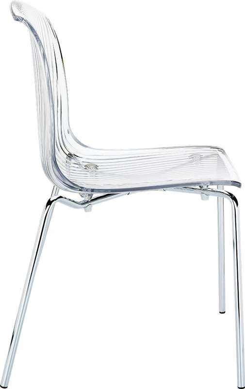 ALLEGRA CLEAR TRANSP. CHAIR 50x54x82