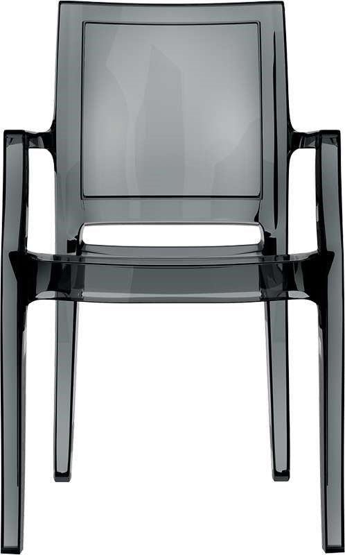 ARTHUR BLACK TRANSP. ARMCHAIR 56x60x91