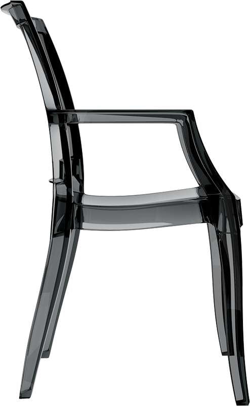 ARTHUR BLACK TRANSP. ARMCHAIR 56x60x91