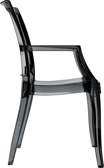 ARTHUR BLACK TRANSP. ARMCHAIR 56x60x91