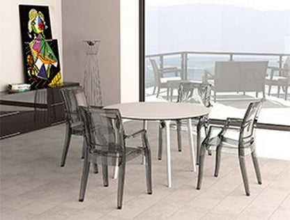 ARTHUR BLACK TRANSP. ARMCHAIR 56x60x91