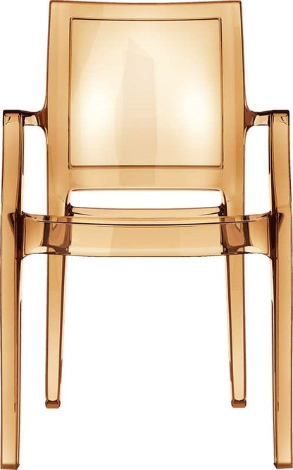 ARTHUR AMBER TRANSP. ARMCHAIR 56x60x91