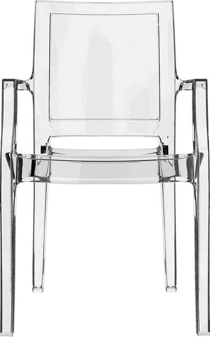 ARTHUR CLEAR TRANSP. ARMCHAIR 56x60x91