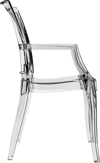 ARTHUR CLEAR TRANSP. ARMCHAIR 56x60x91