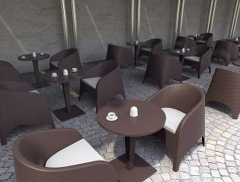 ARUBA BROWN ΠΟΛΥΘΡΟΝΑ ΠΟΛ/ΝΙΟΥ 74X75X80εκ.