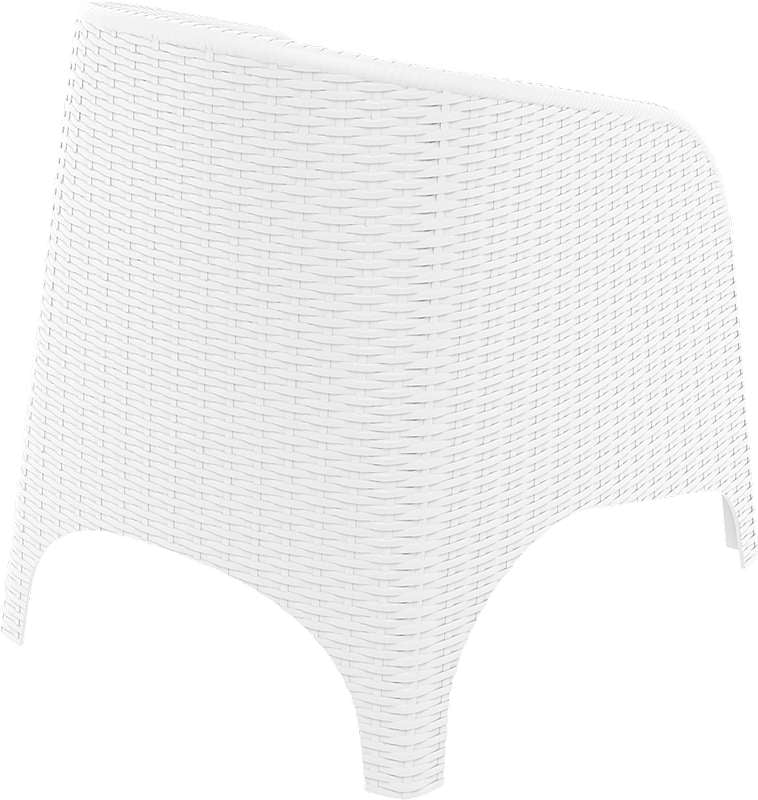 ARUBA WHITE ΠΟΛΥΘΡΟΝΑ ΠΟΛ/ΝΙΟΥ 74X75X80εκ.