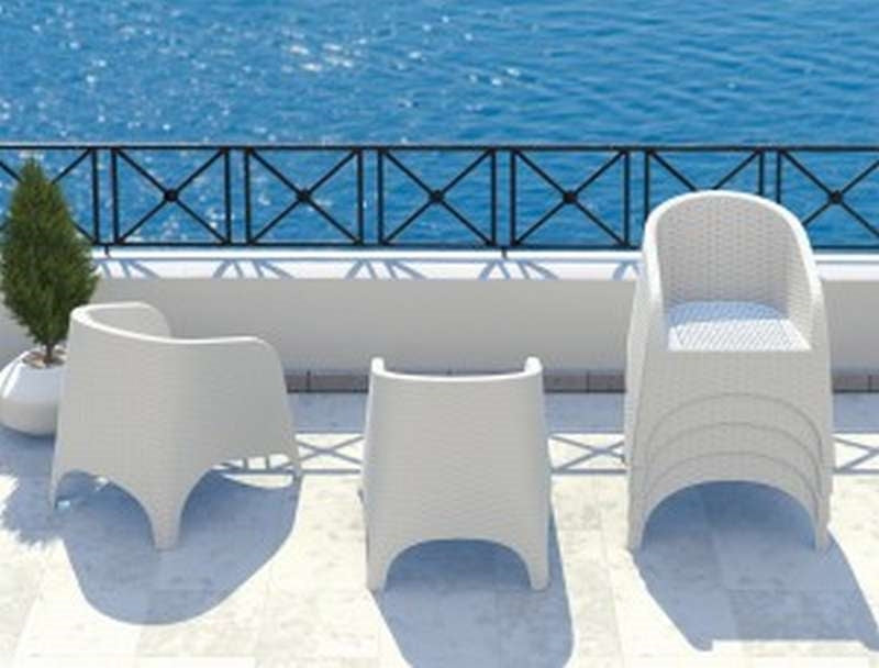 ARUBA WHITE ΠΟΛΥΘΡΟΝΑ ΠΟΛ/ΝΙΟΥ 74X75X80εκ.