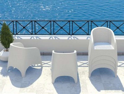 ARUBA WHITE ΠΟΛΥΘΡΟΝΑ ΠΟΛ/ΝΙΟΥ 74X75X80εκ.