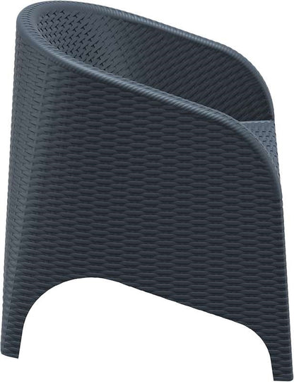 ARUBA DARK GREY ΠΟΛΥΘΡΟΝΑ ΠΟΛ/ΝΙΟΥ 74X75X80εκ.