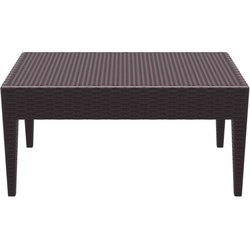 MIAMI BROWN ΤΡΑΠΕΖΙ ΠΟΛ/ΝΙΟΥ 92x53x45