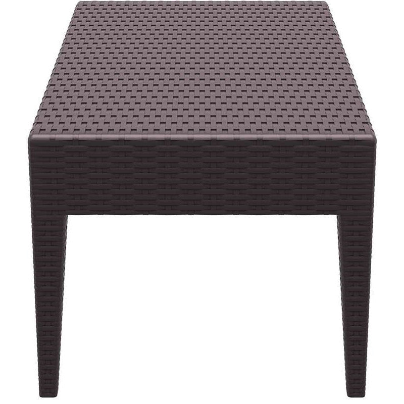 MIAMI BROWN ΤΡΑΠΕΖΙ ΠΟΛ/ΝΙΟΥ 92x53x45