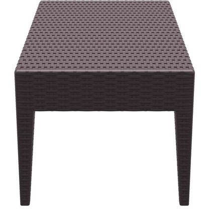 MIAMI BROWN ΤΡΑΠΕΖΙ ΠΟΛ/ΝΙΟΥ 92x53x45