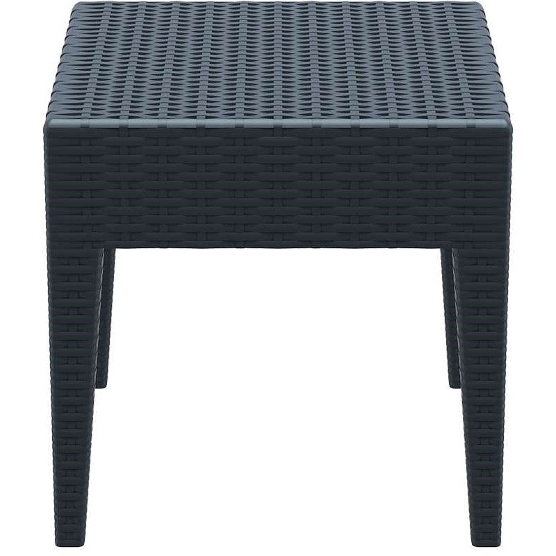 MIAMI DARK GREY ΤΡΑΠΕΖΙ ΠΟΛ/ΝΙΟΥ 45x45x45